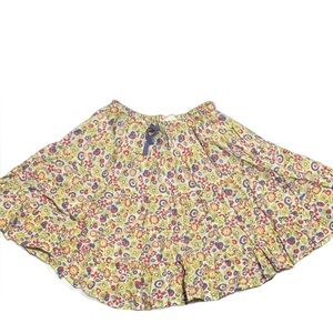 Mini Boden Floral Yellow Skirt